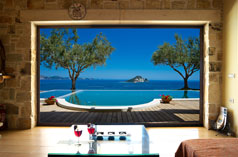 Kymaros private pool villas zakynthos zante