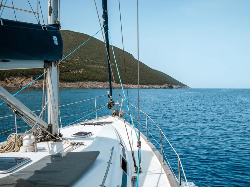 Cruising the Ionian Sea in the vicinity of Zakynthos is an adventure through some of the most breathtaking scenery in all of Greece